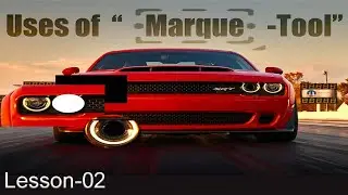 Use of marquee tool in photoshop.