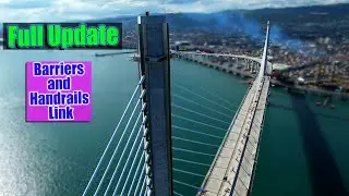 Cebu Cordova Bridge 2022 | Handrails, Lateral and Median Barrier will be completed this month