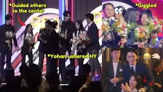 So cute Hyeyoon went to back and Byun Yohan ushered her to the front since she wouldn’t be seen🥺