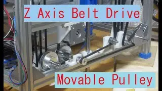 CoreXY 3DプリンタZ軸をベルトドライブ化27(動滑車採用)。Belt Drived Z Axis with CoreXY 3D Printer 27(adopts Movable Pully)