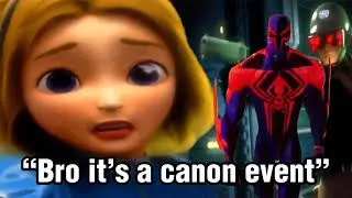 Shadow going back in time to save Maria but Spider-Man 2099 is there