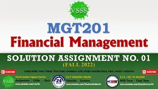 MGT201 Assignment No. 1 Solution Fall 2022 | MGT201 Assignment  1 2023 | 