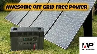 Awesome offgrid Solar power Generator - AllPowers S2000 pro