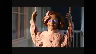 Animated Swinging Decrepit Doll Halloween Prop Decoration
