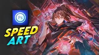 Speed Art | Tutorial Gfx Anime Android - Photoshop Touch Android