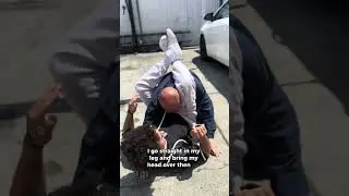 How a triangle choke could be used in a street fight