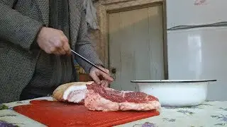 Солим сало, быстро и с мягкой шкуркой - СУХОЙ ПОСОЛ