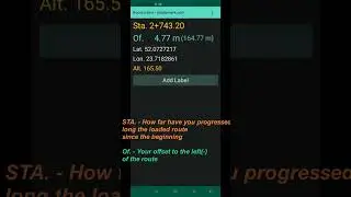 Alignment Tracking. monitor route dynamically, save POIs, share #map #walking #KML #app