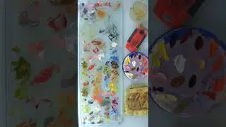 palette cleaning 🎨 oil painting art
