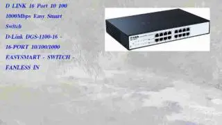 D LINK 16 Port 10 100 1000Mbps Easy Smart Switch DGS-1100-16