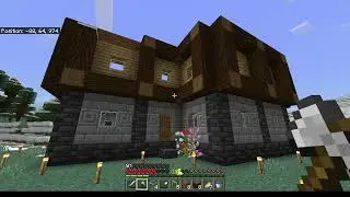 Minecraft Survival - Tree Chopping, Second Floor [8]