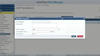 How to add SNMP trap receiver ClearPass