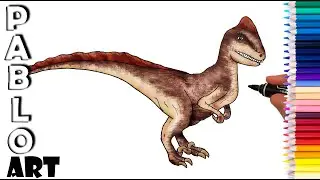 How to Draw Deinonychus Jurassic World Evolution | Learn to Draw  step by step