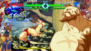 Zangief Playthrough - X-Men vs. Street Fighter [ARCADE][HD]