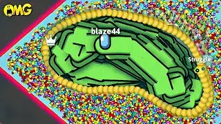 snake.io🐍Yellow snake skin🐍 snake party💛Zero to Hero gameplay||Snake Struggle