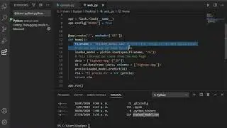 From Jupyter Notebook to Flask using pickle