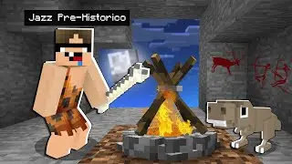 JOGANDO MINECRAFT COMO UM HOMEM DAS CAVERNAS!
