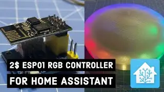 $2 ESP01 RGB LED controller with Home Assistant Support