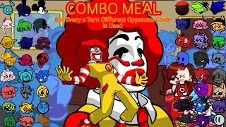 COMBO MEAL But Every a Turn Different Opponent Cover Is Used (FNF McMadness)