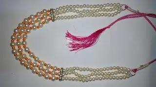 How to make beaded necklace for girls.how to make beaded necklace at home.beaded necklace.