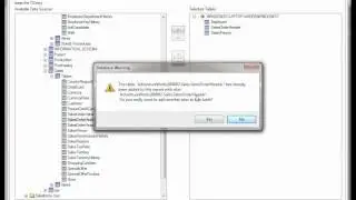 Adding tables to Crystal Reports with the Database Expert to create a custom report