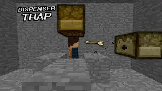 trapping a minecraft player with a forge and dispenser (Hypixel UHC)