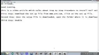 Installing of Keil uVision
