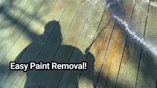 How to Remove Paint Overspray From Wooden Deck