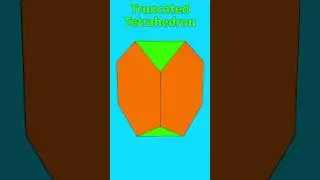 Truncated Tetrahedron #shorts