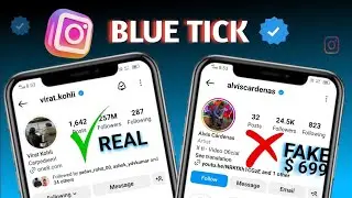How to identify Instagram blue tick real and fake ! Instagram blue tick original ha kaise pata kare,