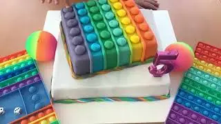 Fondant Torte Pop it / Pop it cake / торт из мастики Поп ит / torta con fondant pop it