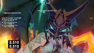 86 Sec Xiao C6 FFXX Spiral Abyss 5.2 Topside Genshin Impact