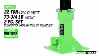 OEMTOOLS 24854 Heavy Duty 22 Ton Axle Stand