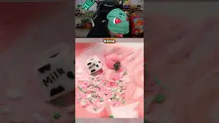 Peach Milk Slime?! #slime #asmr #cute
