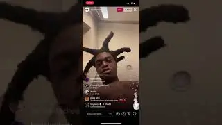 Kodak Black IG live playing Yung bleu