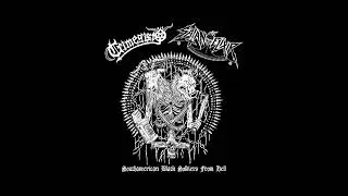 TRIMEGISTO / SATAN´S ELIXIR - Southamerican Black Soldiers From Hell (Split 2023)