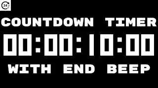 10 Second Countdown Timer with end Beep/Buzzer in 4K