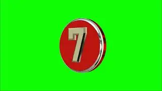 Logo Nomor 7 green screen
