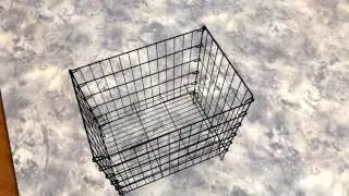 Heavy Duty Folding Floor Basket (Black Finish)