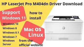 HP LaserJet Pro M404dn Driver Download and Setup Windows 11 Windows 10, Mac 13, Mac 12