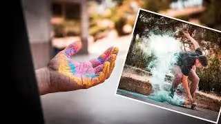 SESIÓN DE FOTOS con POLVOS HOLI en ¡SKATE! *¿Qué puede salir mal?*