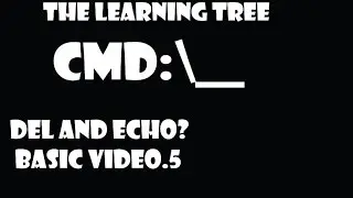 How to Delete files and echo in CMD (Command Prompt) | Naveed Sarwar