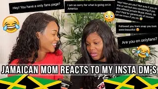 MY JAMAICAN MOM REACTS TO MY INSTAGRAM MESSAGES! ♡ 