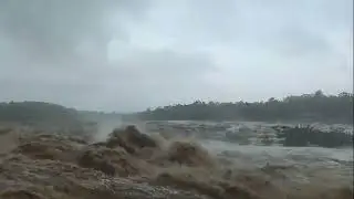 Panimur waterfall right now, due to heavy rainfall,