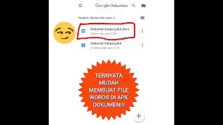cara membuat file words (.docx) di APK Dokumen