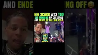 Big Scarr Falls Off Stage