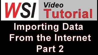 Importing Multi-Table Data From the Internet- PART 2 OF 2
