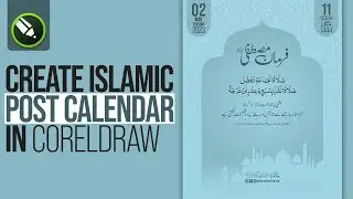 How to Create Islamic Post Calendar in CorelDRAW 