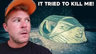 (GONE WRONG) EVIL ENTITY TRIED TO KILL ME ON MOST HAUNTED ISLAND WHILE CAMPING ALONE