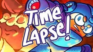 Megaman 11 - Artwork Timelapse!
